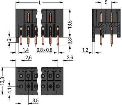 713-1466 WAGO PCB Connection Systems Image 2