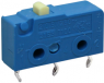Subminiature snap-action switch, On-On, PCB connection, pin plunger, 1.5 N, 6 (2) A/250 VAC, IP40