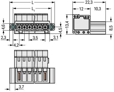 734-307/109-000 WAGO PCB Connection Systems Image 2