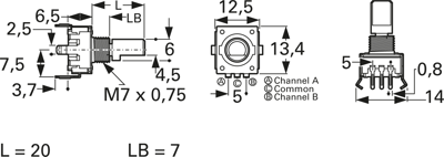 PEC11R-4020F-N0012 Bourns Electronics GmbH Motion Sensors Image 3