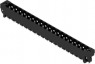 Pin header, 19 pole, pitch 5.08 mm, straight, black, 1149790000