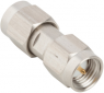 Coaxial adapter, 50 Ω, SMA plug to SMA plug, straight, 132168SS