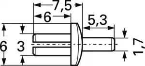 241-11319 HellermannTyton Rivets, Dowels