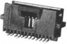 Pin header, 50 pole, pitch 1.27 mm, straight, black, 5-104549-7