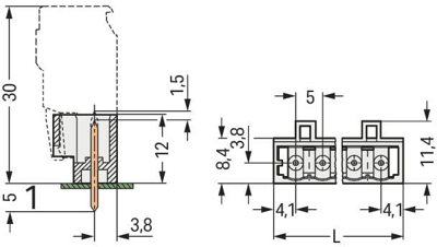 721-135/001-000 WAGO PCB Connection Systems Image 2