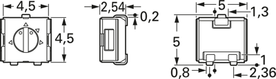 23AR10KLFTR BI Technologies Trimmer Potentiometers Image 2