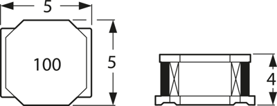 SRN5040-100M Bourns Electronics GmbH Fixed Inductors Image 2