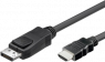 DisplayPort 1.1 to HDMI converter cable, black, 3 m