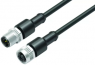 Sensor actuator cable, M12-cable plug, straight to M12-cable socket, straight, 5 pole, 2 m, PUR, black, 4 A, 79 5002 20 05