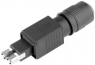 SC plug, GOF/POF, multimode, ceramic, black, 100007600