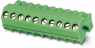 Socket header, 12 pole, pitch 5 mm, angled, green, 1970977