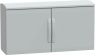 Control cabinet, (H x W x D) 500 x 1000 x 320 mm, IP44, polyester, light gray, NSYPLAT5103G