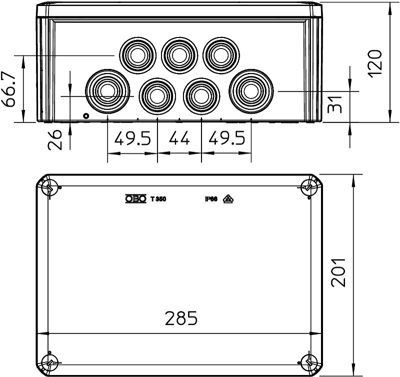 2007125 OBO Bettermann Flush-mounted Boxes, Junction Boxes Image 3