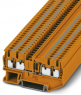Component terminal block, push-in connection, 0.14-4.0 mm², 4 pole, 500 mA, 8 kV, orange, 3210271