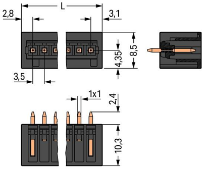 734-137/105-604 WAGO PCB Connection Systems Image 2