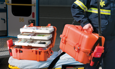 1460-EMS, ORANGE Peli Trolleys, bags, cases and holders Image 2