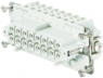 Socket contact insert, 6, 16 pole, equipped, screw connection, with PE contact, 1207700000