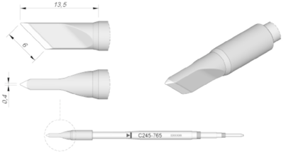 C245765 JBC Soldering tips, desoldering tips and hot air nozzles