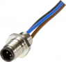 Sensor actuator cable, M5-flange plug, straight to open end, 3 pole, 0.2 m, 1 A, 21470000000