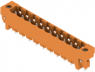 Pin header, 10 pole, pitch 5.08 mm, straight, orange, 1148150000