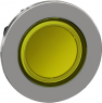 Front element, illuminable, waistband round, yellow, mounting Ø 30.5 mm, ZB4FV083