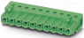 Socket header, 8 pole, pitch 5.08 mm, angled, green, 1786462