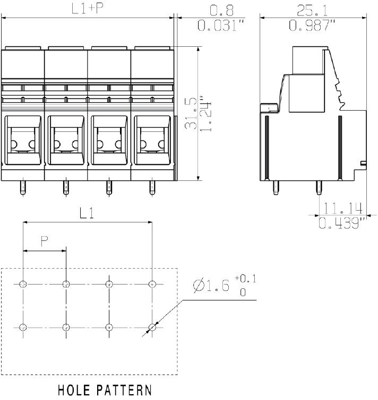 2014270000 Weidmüller PCB Terminal Blocks Image 3