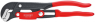 Pipe Wrench S-Type with fast adjustment grey powder-coated plastic coated 330 mm