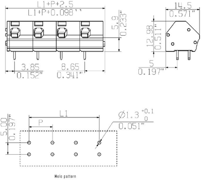 1953200000 Weidmüller PCB Terminal Blocks Image 2