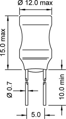 11P-101K-50 Fastron Fixed Inductors Image 2