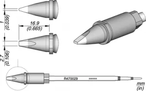 R470029 JBC Soldering tips, desoldering tips and hot air nozzles