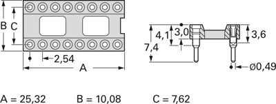 001-2-020-3-B1STF-XT0 MPE-GARRY Semiconductor Sockets, Holders Image 2