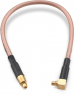 Coaxial cable, MMCX plug (angled) to MMCX plug (straight), 50 Ω, RG-316/U, grommet black, 152.4 mm, 65560660515305