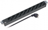 Outlet strip, 9-way, 2 m, 16 A, black, 691683