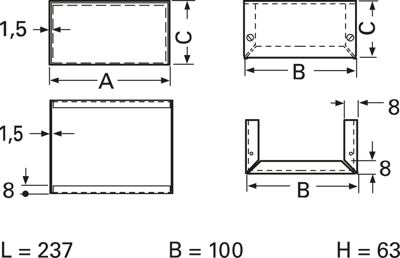 335.18 SCHW./SILBER Teko General Purpose Enclosures Image 2