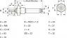 Miniature cylinder, single-acting, 1.5 to 10 bar, Kd. 20 mm, Hub 10 mm, 27.15.010