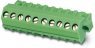Socket header, 5 pole, pitch 5 mm, angled, green, 1970906