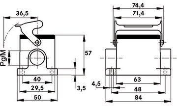 10450100 LAPP Housings for HDC Connectors Image 2