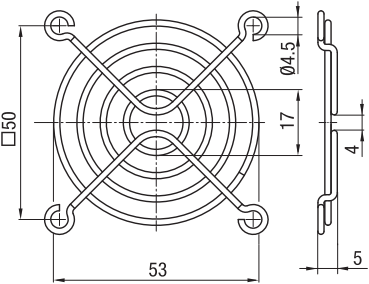 LZ 28 ebm-papst Finger Guards, Fan Covers Image 2