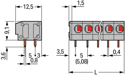 235-402 WAGO PCB Terminal Blocks Image 5