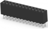 Socket header, 26 pole, pitch 2.54 mm, straight, black, 6-534206-3