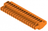 Socket header, 17 pole, pitch 5 mm, angled, orange, 1957910000