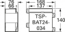 Battery module, 3.4 Ah, for UPS systems, TSP-BAT24-034