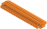 Pin header, 22 pole, pitch 5.08 mm, angled, orange, 1950510000