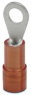 Insulated ring cable lug, 0.5-1.5 mm², AWG 20 to 16, 3.7 mm, M3.5, red