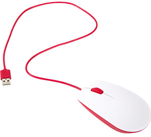 RASPBERRY PI MOUSE RED RASPBERRY PI Mouses, Mousepads, Presenter