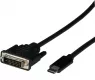 Adapter cable, USB type-C plug -DVI-D plug, 1080P, 2 m