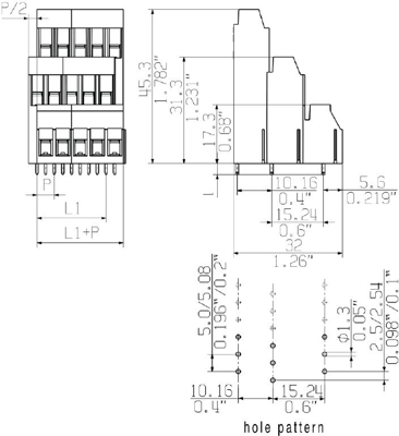 1979060000 Weidmüller PCB Terminal Blocks Image 2