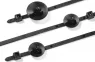 Cable tie with spreader foot, polyamide, (L x W) 190 x 4.6 mm, bundle-Ø 7 to 45 mm, black, -40 to 105 °C