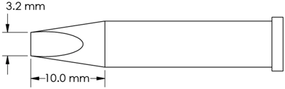 GT6-CH0032S METCAL Soldering tips, desoldering tips and hot air nozzles
